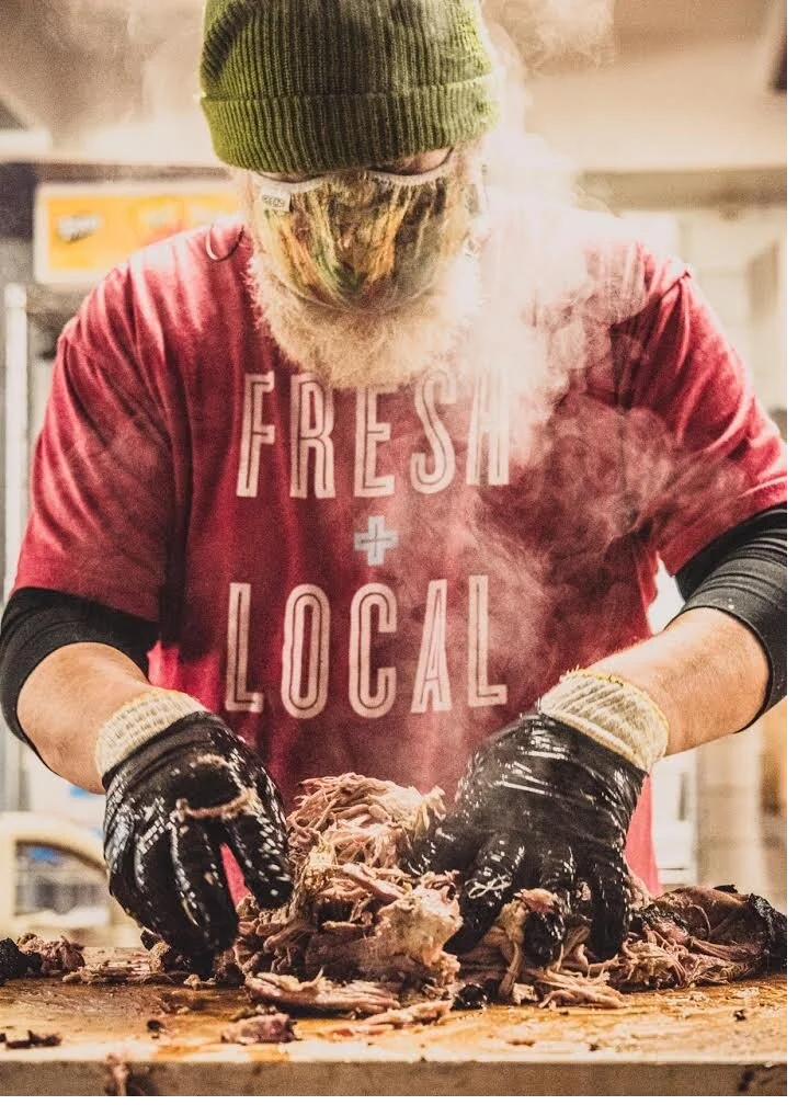 Leland hand-pulling smoked pork